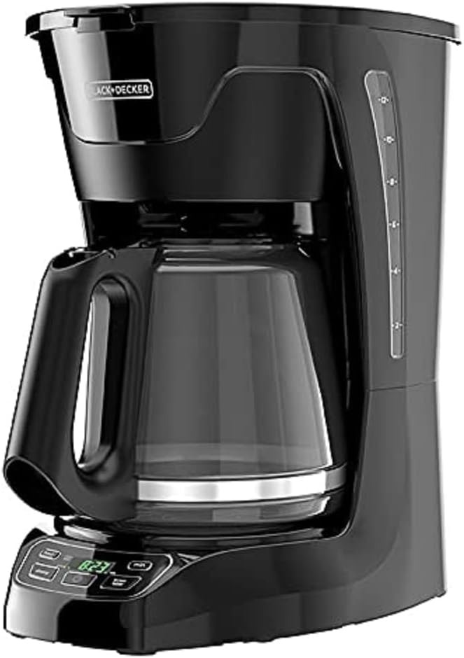 BLACK+DECKER CM1110B-1 12-cup glass-carafe brewer with digital controls