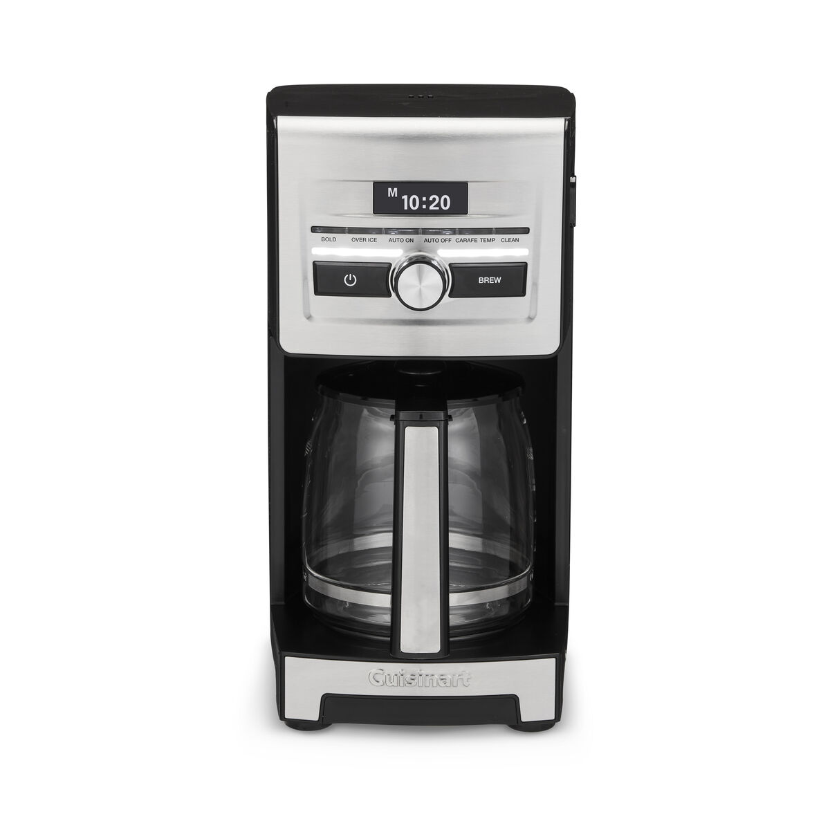 Cuisinart DCC-12 12-cup glass-carafe coffee maker; exact maker gallery asset, photo/render status not stated.