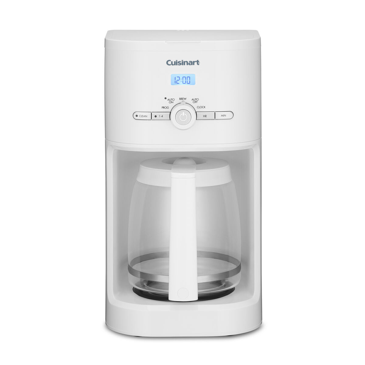 Cuisinart DCC-1120NAS white 12-cup glass-carafe programmable coffee maker