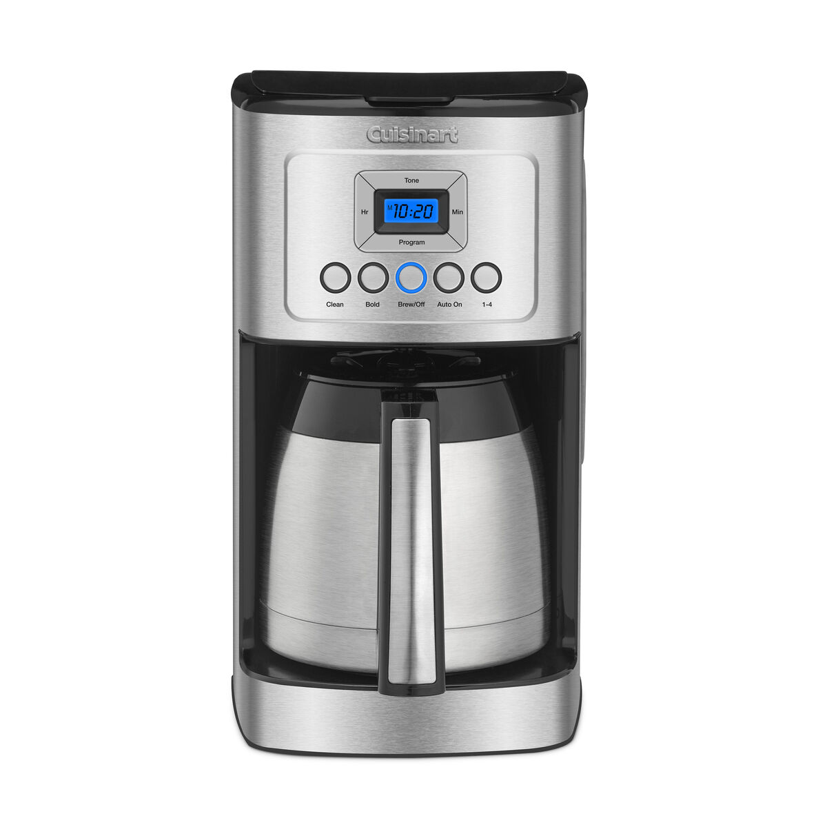 Black-stainless Cuisinart DCC-3400NAS with thermal carafe