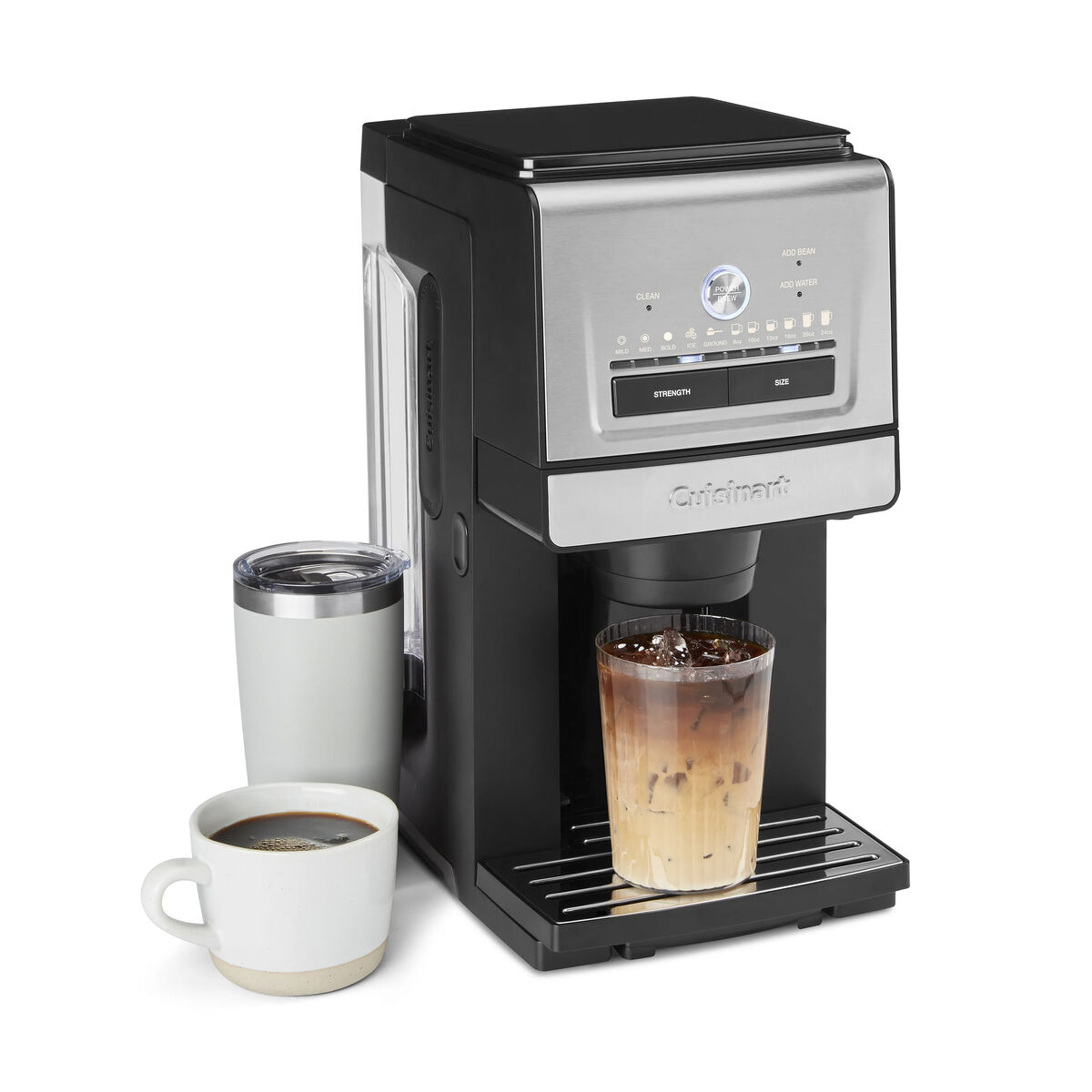 Cuisinart DGB-30 Grind & Brew single-serve coffee maker, Black Stainless, with conical grinder and adjustable drip tray