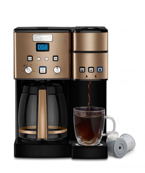 Cuisinart SS-15CS copper-stainless Coffee Center with glass carafe