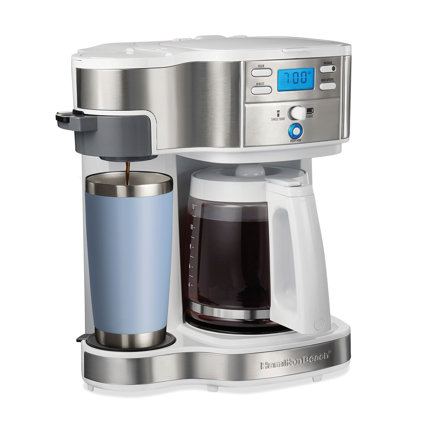 Hamilton Beach 12 Cup 2-Way Programmable Coffee Maker White, exact model 49933