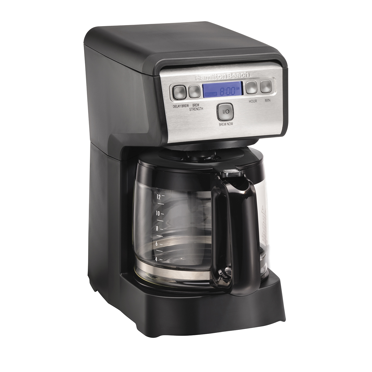Hamilton Beach exact model 46200 compact programmable drip coffee maker with glass carafe