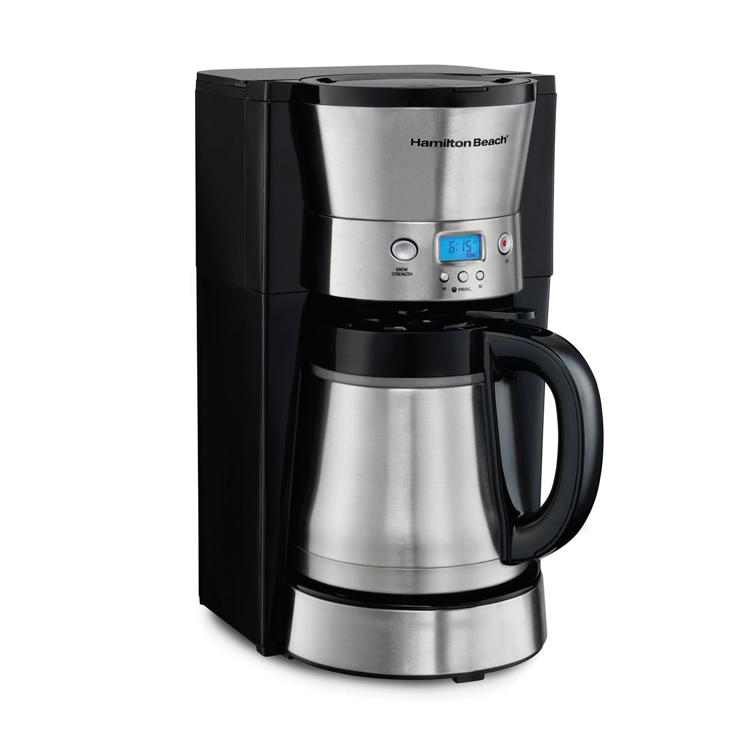 Hamilton Beach 10 Cup Programmable Thermal Coffee Maker, exact model 46899R, black body and stainless-look front with thermal carafe