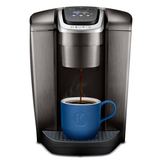 Keurig K-Elite single-cup coffee maker in brushed-silver finish