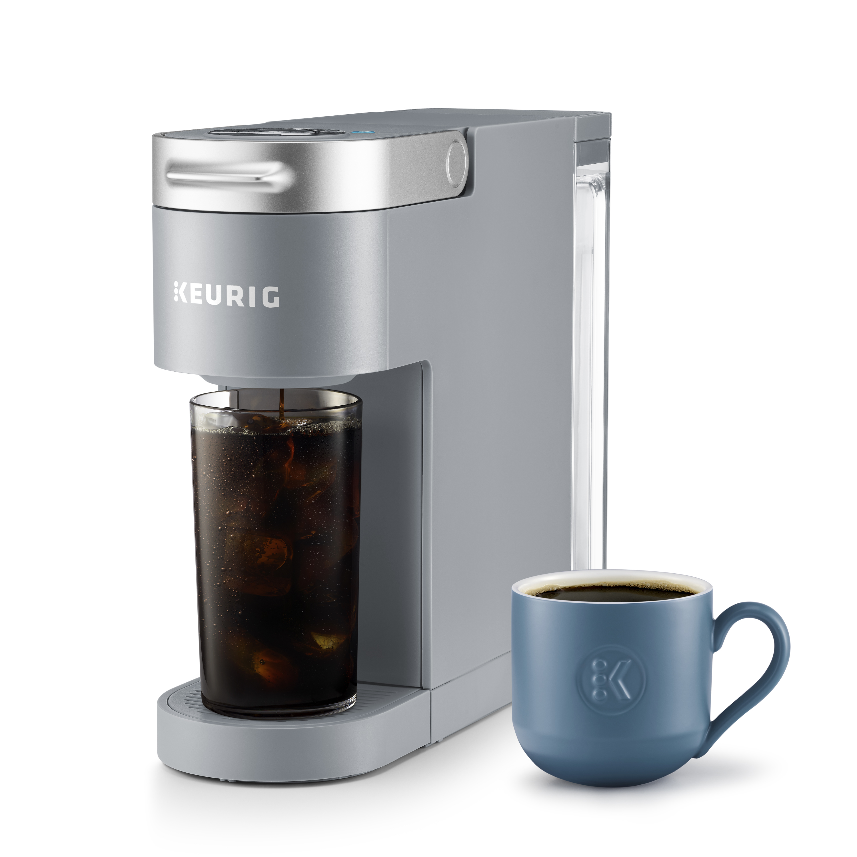 Keurig K-Iced Plus single-serve coffee maker in gray