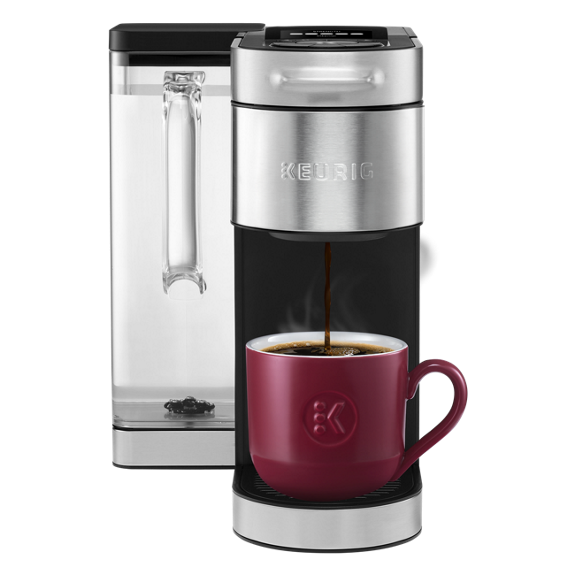 Keurig K-Supreme Plus SMART single-serve coffee maker in stainless steel